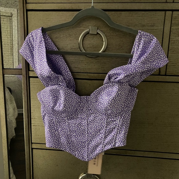 Oh Polly lilac corset top - Picture 3 of 4
